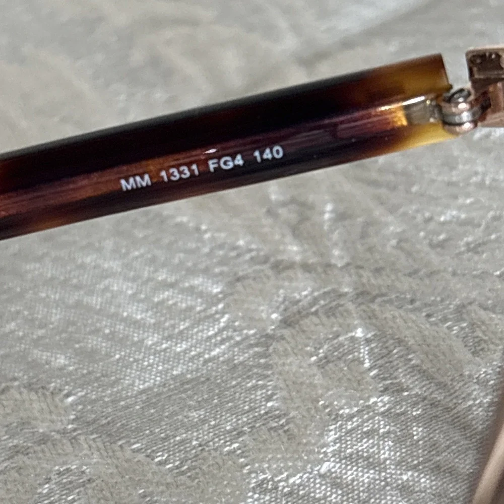 Max Mara Rose Gold Metal Optical Eyeglass Tortoise Frames ONLY MM1331 FG4 140